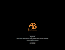 Tablet Screenshot of ab-producciones.com